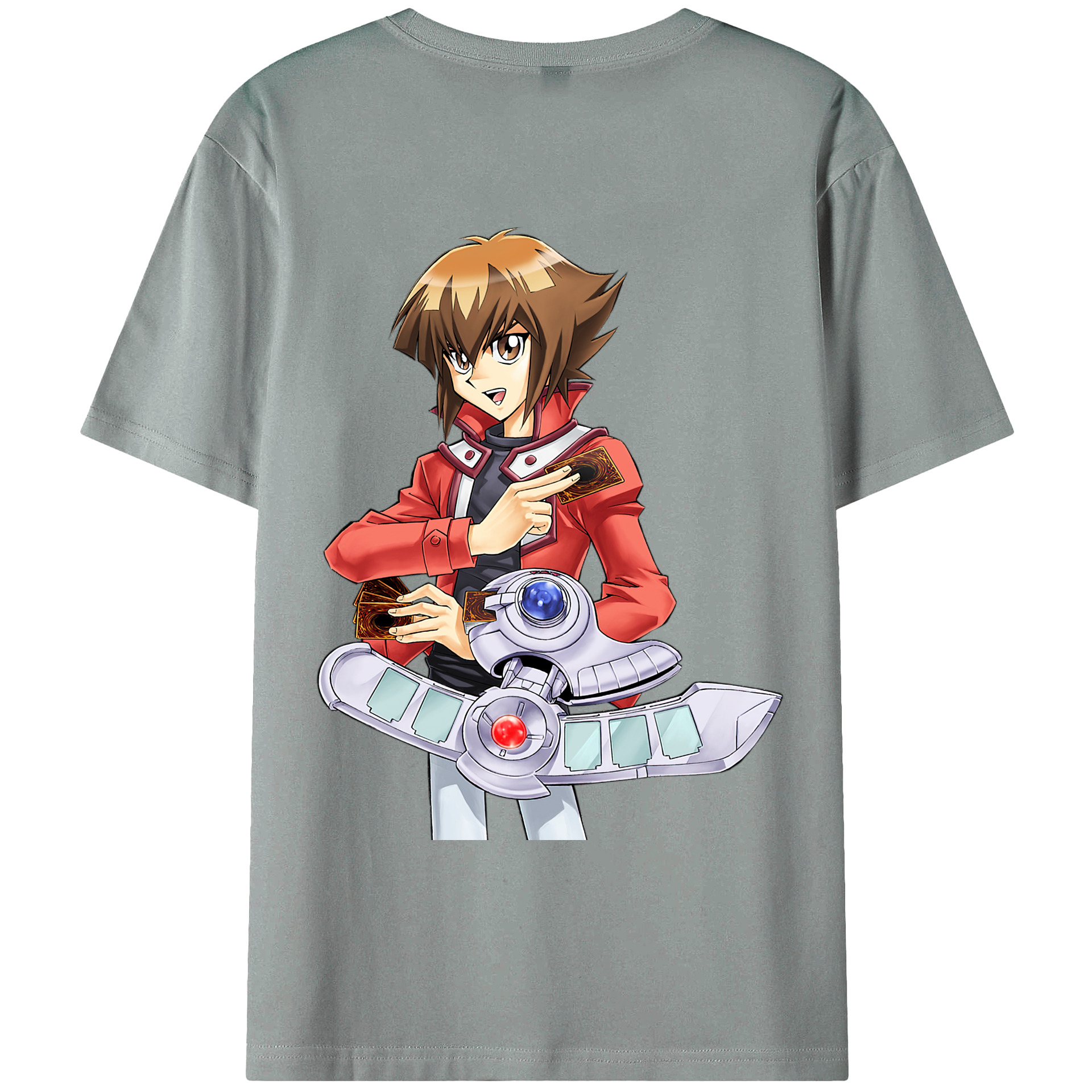 （画像用） 遊☆戯☆王 Yu-Gi-Oh! 綿100％ メンズ半袖Tシャツ（バックプリント） 通気性